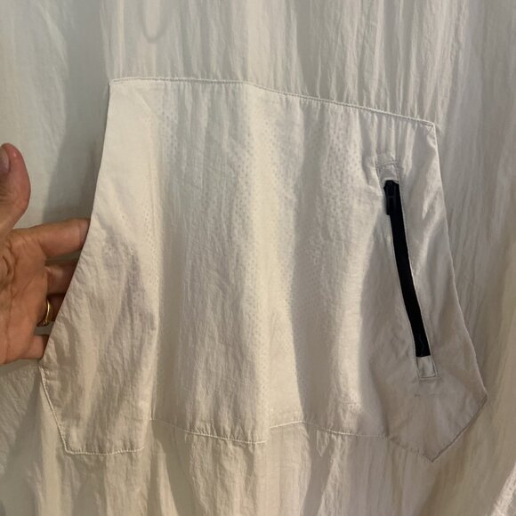 Adidas Mens Sheer Hooded Raincoat Anorak Jacket White NEW Sz XL RSP $70 - Picture 2 of 14